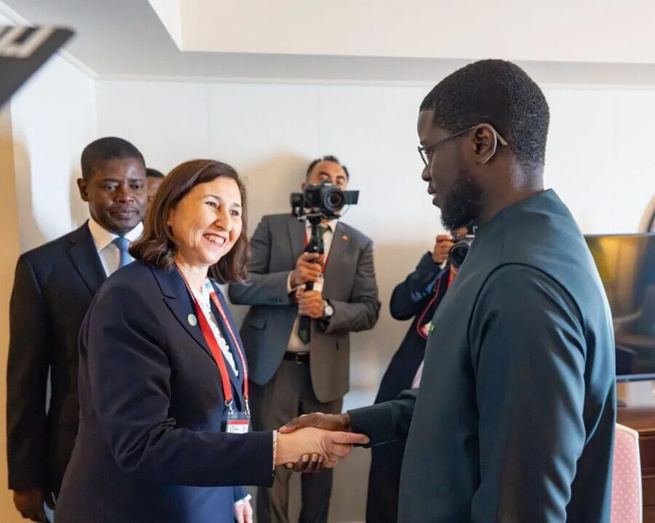 Diplomatie:Bassirou Diomaye Faye reçoit la Première ministre tunisienne à Tokyo Diplomatie:Bassirou Diomaye Faye reçoit la Première ministre tunisienne à Tokyo