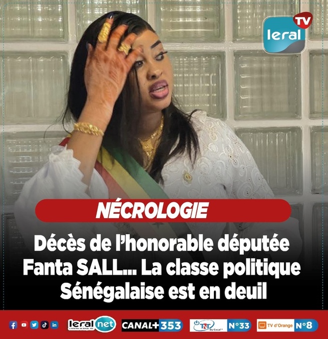 Urgent – Décès de l’honorable députée Fanta Sall Urgent – Décès de l’honorable députée Fanta Sall
