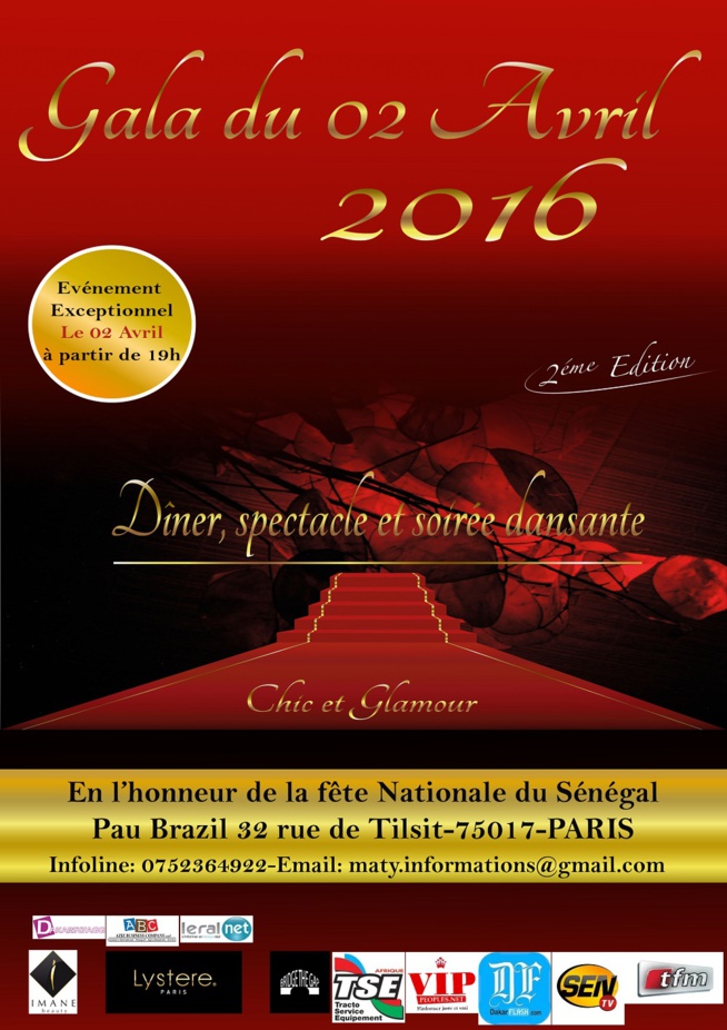 VIDEO: L'indépendance du Sénégal à Paris, le 02 Avril au Pau Brasil 32 Rue du Tilsit gala chic & glamour. Regardez. VIDEO: L'indépendance du Sénégal à Paris, le 02 Avril au Pau Brasil 32 Rue du Tilsit gala chic & glamour. Regardez.
