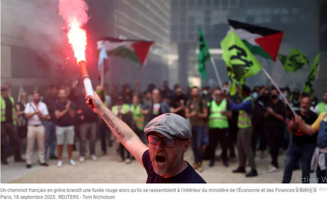 La France au rythme d’une journée de mobilisation et de grèves, malgré l’empêchement d’actions par la police La France au rythme d’une journée de mobilisation et de grèves, malgré l’empêchement d’actions par la police