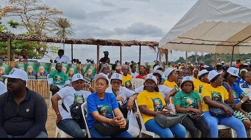 Gabon I Paul-Marie Gondjout lance sa campagne à Lambaréné et appelle les électeurs à la cohésion sociale pour bâtir un Gabon digne d'envie avec Oligui Nguema