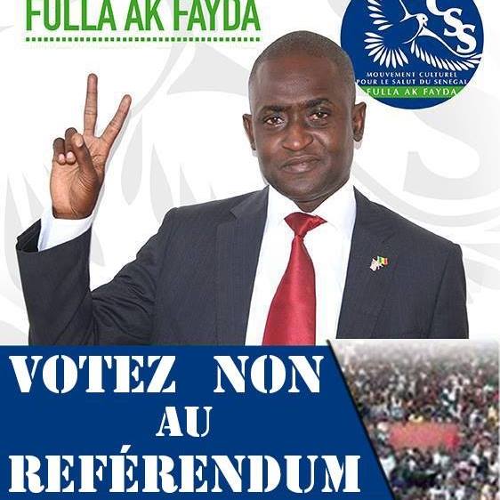 Abdoulaye Mamadou GUISSE Président du Parti MCSS/Fulla ak Fayda «Que Macky SALL nous dise d’ou viennent ces milliards de la campagne du OUI ? ». Abdoulaye Mamadou GUISSE Président du Parti MCSS/Fulla ak Fayda «Que Macky SALL nous dise d’ou viennent ces milliards de la campagne du OUI ? ».