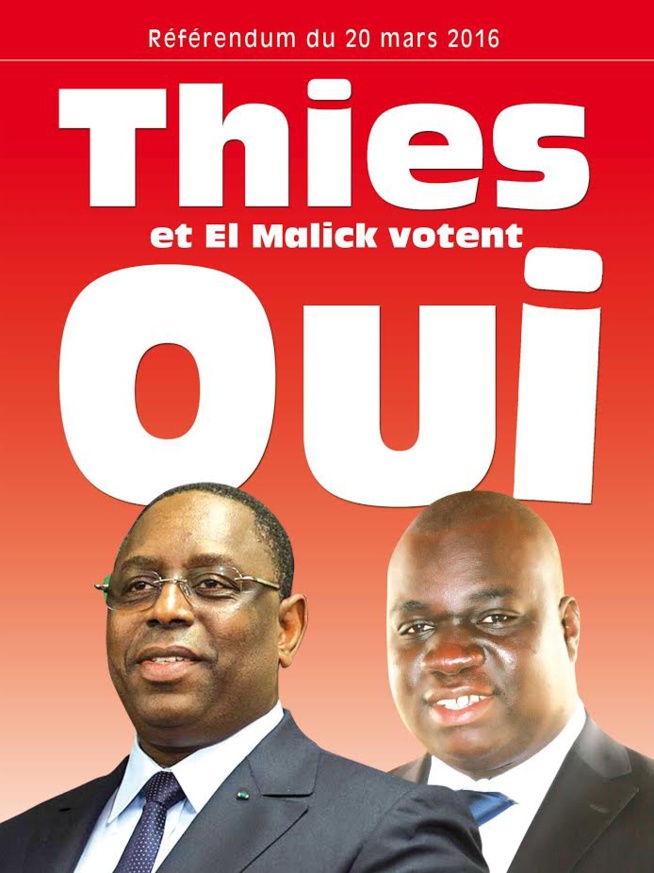 El Malick Seck vote Oui El Malick Seck vote Oui