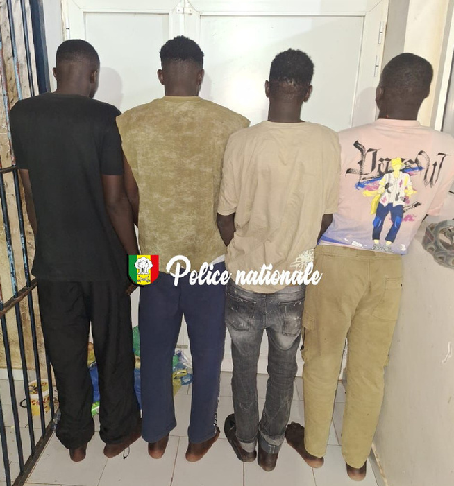 Association de malfaiteurs, vols multiples, usage d’arme blanche et de gaz neutralisant : quatre individus arrêtés à Cambérène Association de malfaiteurs, vols multiples, usage d’arme blanche et de gaz neutralisant : quatre individus arrêtés à Cambérène