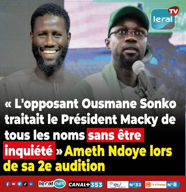 Affaire Ameth Ndoye : Le chroniqueur face à la justice ! Affaire Ameth Ndoye : Le chroniqueur face à la justice !