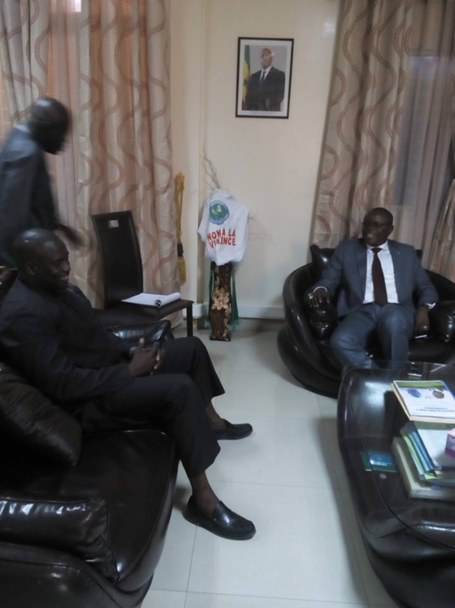 Aziz Ndiaye reçu en audience par le ministre des sports Matar Ba Aziz Ndiaye reçu en audience par le ministre des sports Matar Ba