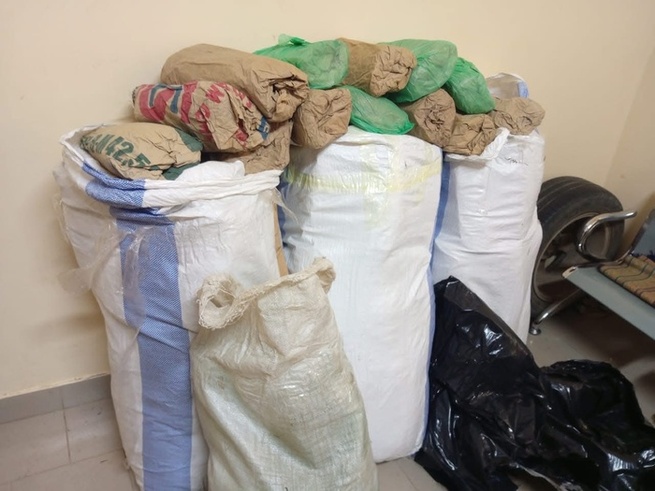 Saisie de 108 kg de chanvre indien à la plage de Mballing Saisie de 108 kg de chanvre indien à la plage de Mballing