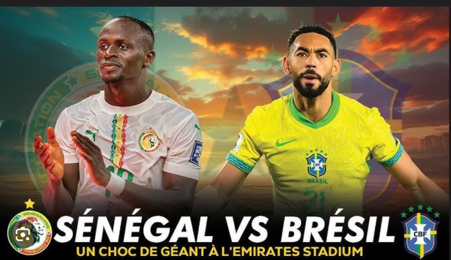 Match amical : le Sénégal tombe 2-0 face au Brésil et voit sa série d’invincibilité s’arrêter Match amical : le Sénégal tombe 2-0 face au Brésil et voit sa série d’invincibilité s’arrêter