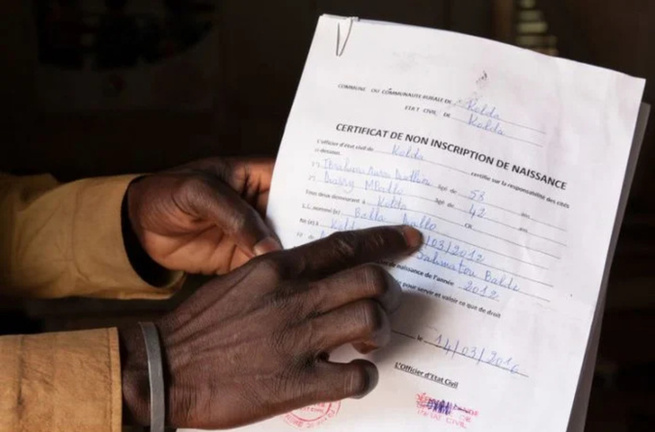 À Tambacounda: 11 % de la population vit sans acte de naissance