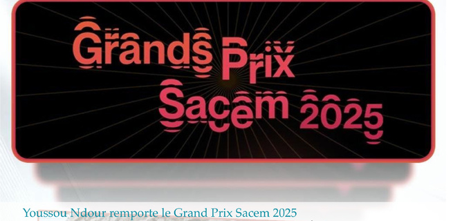 Youssou Ndour remporte le Grand Prix Sacem 2025