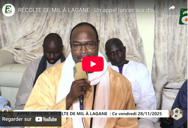 Récolte de mil à Lagane : Un appel lancé aux disciples, vendredi 28 et samedi 29 Novembre 2025 Récolte de mil à Lagane : Un appel lancé aux disciples, vendredi 28 et samedi 29 Novembre 2025