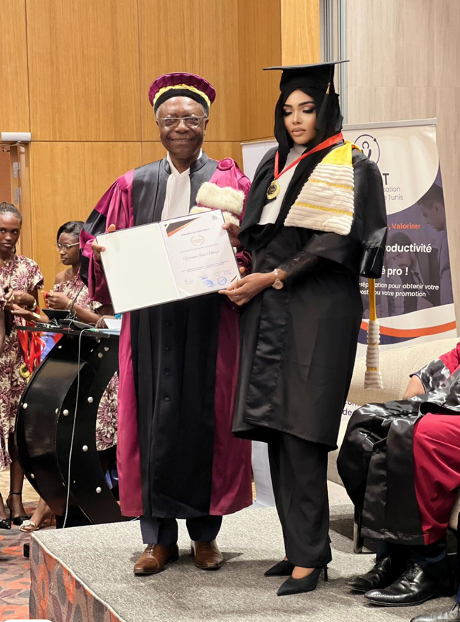 La présentatrice vedette de l'émission ‘’HalamBi’’ sur la TFM, Yacine Rassoul Sèye, vient d'être distinguée par l'Institut Africain de Recherche Pluridisciplinaire Appliquée (IARPA) et le Centre de Valorisation Professionnelle de Tunis (CVPT)