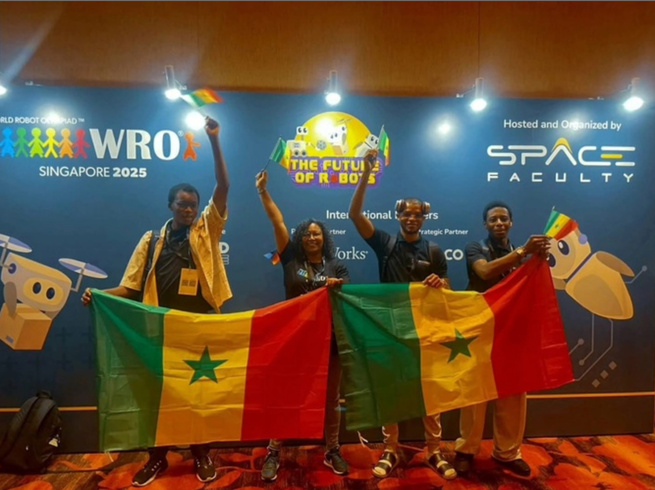 Le Sénégal décroche la médaille de bronze à son tout premier World Robot Olympiad (WRO)