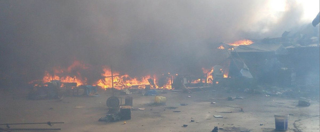 Kaolack : Un incendie ravage plusieurs ateliers de menuiserie au Marché central Kaolack : Un incendie ravage plusieurs ateliers de menuiserie au Marché central