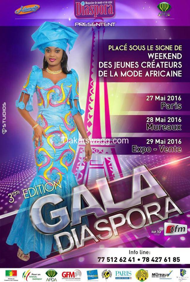 Weekend des jeunes créateurs de la mode africaine : La 3ème Edition du Gala Diaspora se déroulera les 27,28 & 29 Mai 2016 à Paris