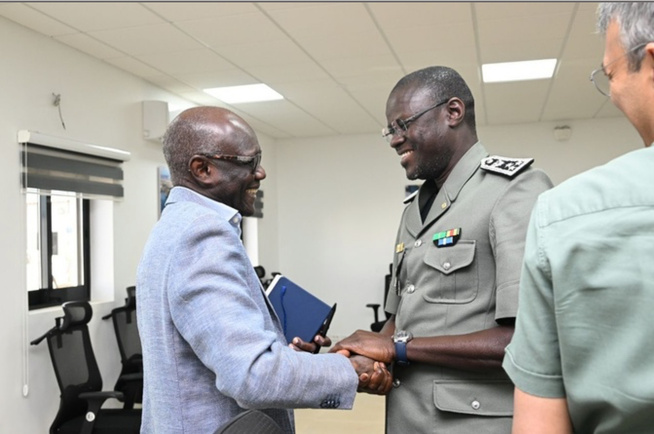 Le Directeur général des Douanes en visite sur le chantier du futur port de Ndayane
