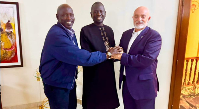 Serigne Mboup, président de l’UCCIAS, a reçu Juan Jesús Rodríguez Marichal, président de la Chambre de Commerce, d’Industrie et de Navigation de Fuerteventura, à Dakar