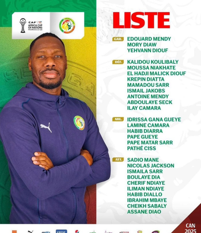 En route pour la CAN 2025 : voici les 28 Lions appelés par Pape Thiaw En route pour la CAN 2025 : voici les 28 Lions appelés par Pape Thiaw