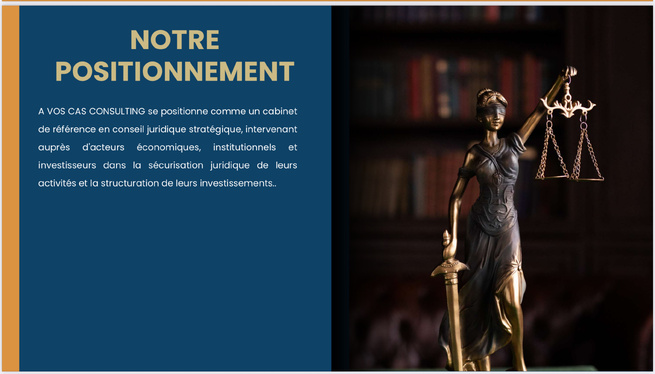 Le Conseil le plus sure et le jugement le plus droit confiez vos cas à CONSULTING SUARL