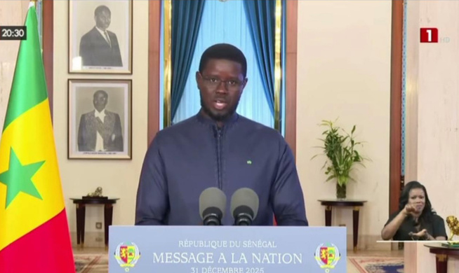 L’intégralité de l’Adresse à la Nation du Président Bassirou Diomaye Diakhar Faye, de ce 31 Décembre 2025