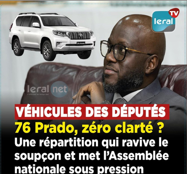 Véhicules des députés : L’Assemblée nationale sous pression, 76 Prado, zéro clarté ? Véhicules des députés : L’Assemblée nationale sous pression, 76 Prado, zéro clarté ?