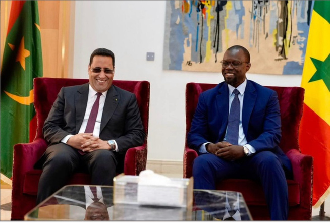 Coopération Sénégal–Mauritanie : Moctar Ould Djay accueilli par Ousmane Sonko