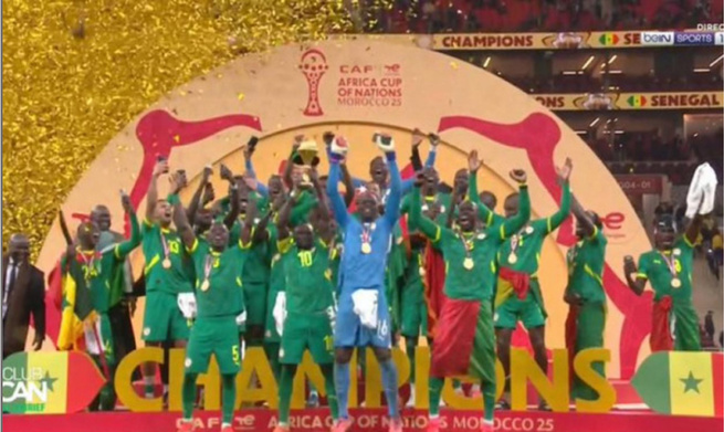 Le Sénégal bat le Maroc 1 but à 0 et sacré champion d’Afrique pour la deuxième fois Le Sénégal bat le Maroc 1 but à 0 et sacré champion d’Afrique pour la deuxième fois