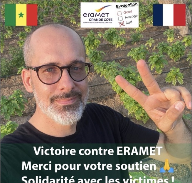 ERAMET perd son procès bâillon au Sénégal : Une victoire pour la liberté d'expression et la défense de l'environnement ! ERAMET perd son procès bâillon au Sénégal : Une victoire pour la liberté d'expression et la défense de l'environnement !