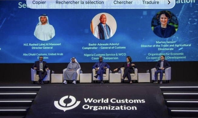 Coopération douanière internationale: Les Douanes sénégalaises présentes à la Conférence-Exposition de l’OMD à Abou Dhabi Coopération douanière internationale: Les Douanes sénégalaises présentes à la Conférence-Exposition de l’OMD à Abou Dhabi
