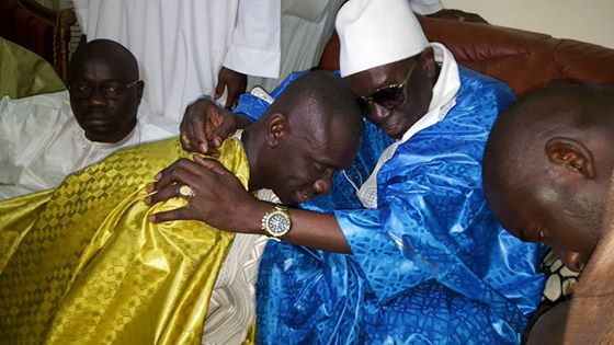 Magal Kazou Rajab, Pape Diouf chez Serigne Abo Fallilou pour accomplir ses devoirs.