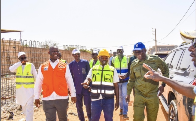 Projet d’assainissement des eaux pluviales : Les contours de grandes canalisations, se dessinent au sud et au nord de Tivaouane Projet d’assainissement des eaux pluviales : Les contours de grandes canalisations, se dessinent au sud et au nord de Tivaouane