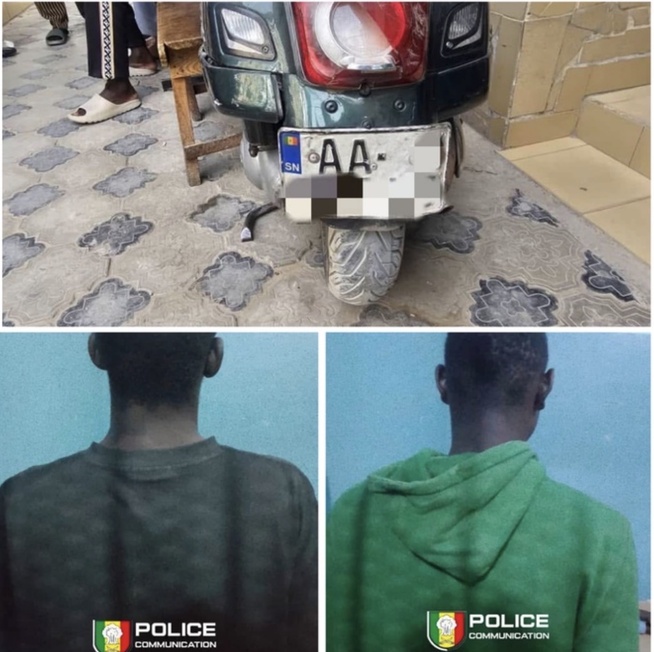 Grand-Yoff: Deux individus arrêtés pour vol de motocyclette par escalade et flagrant délit Grand-Yoff: Deux individus arrêtés pour vol de motocyclette par escalade et flagrant délit