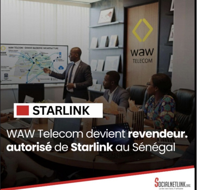 Accord de distribution : WAW Télécom devient Revendeur Autorisé Starlink au Sénégal