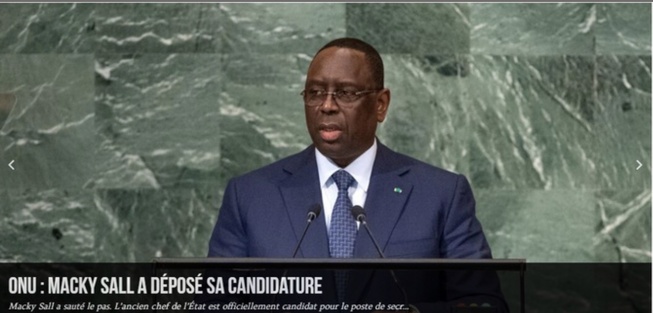 Pourquoi le Sénégal et l'Afrique doivent porter et soutenir la candidature de Macky Sall, à la tête des Nations Unies”, Par El Hadj Hamidou Kassé Pourquoi le Sénégal et l'Afrique doivent porter et soutenir la candidature de Macky Sall, à la tête des Nations Unies”, Par El Hadj Hamidou Kassé