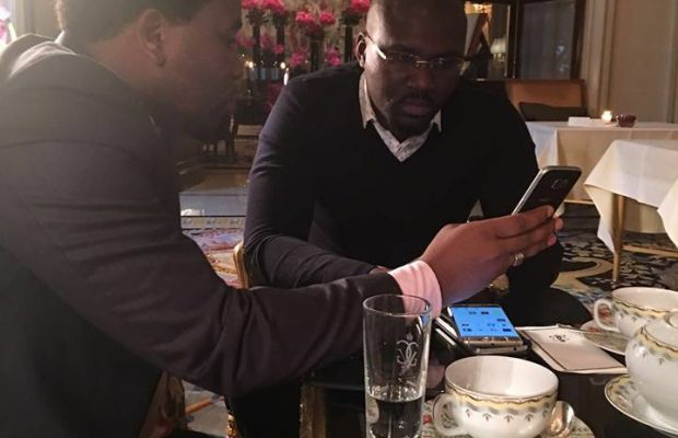 Moustapha Dieng Sen Art Vision  et le Dg DMédia Bougane Gueye Dany à Paris …