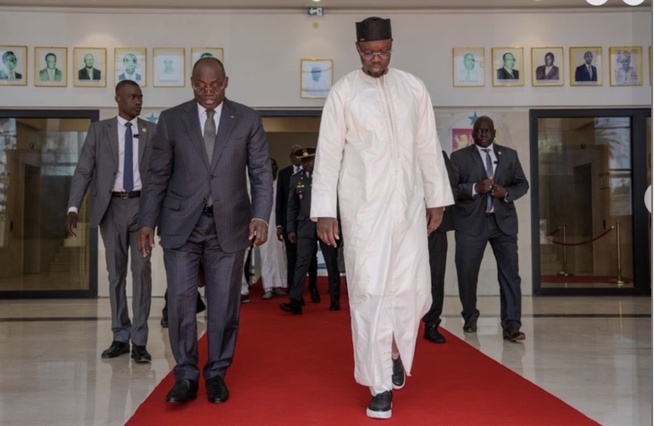 le Vice-Président de la République de Côte d’Ivoire, M. Tiémoko Meyliet KONÉ a rendu une visite de courtoisie au Premier ministre Ousmane SONKO