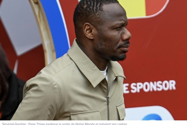 Sénégal-Gambie : Pape Thiaw explique la sortie de Nobel Mendy et prévient ses cadres Sénégal-Gambie : Pape Thiaw explique la sortie de Nobel Mendy et prévient ses cadres