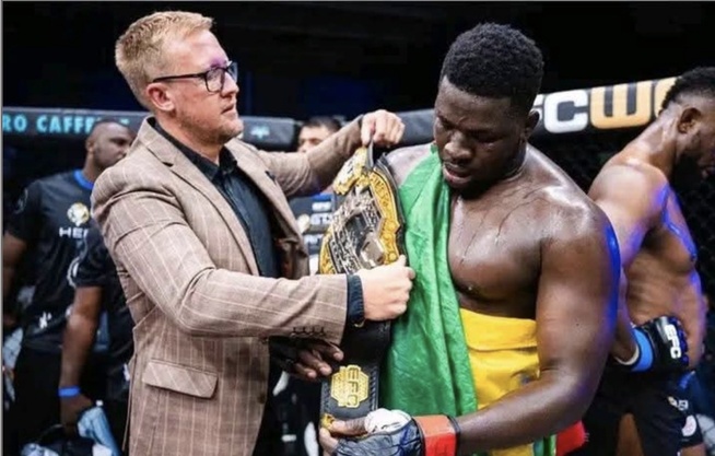 MMA : Adama Diop « Blindé » sacré champion du monde des poids lourds