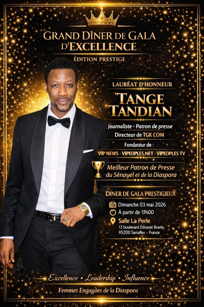 * URGENT : Tange Tandian distingué meilleur journaliste de la diaspora