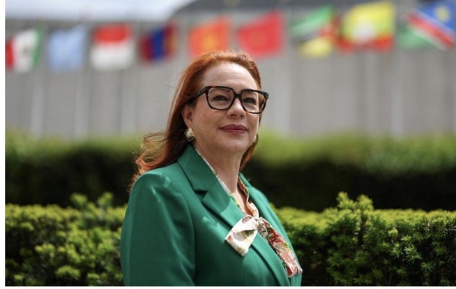 Une femme cheffe de l'ONU? Un enjeu de "justice historique", pour la candidate équatorienne Une femme cheffe de l'ONU? Un enjeu de "justice historique", pour la candidate équatorienne