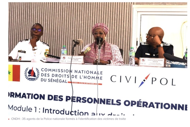 CNDH : 35 agents de la Police nationale formés à l'identification des victimes de traite
