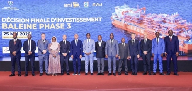 Gisement pétrolier et gazier Baleine : La Côte d’Ivoire signe la décision finale d’investissement pour 4 milliards de dollars Gisement pétrolier et gazier Baleine : La Côte d’Ivoire signe la décision finale d’investissement pour 4 milliards de dollars