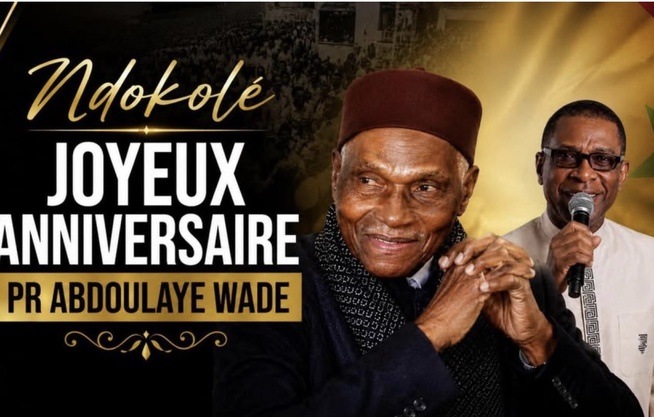 Ndokolé, Joyeux anniversaire Pr Abdoulaye Wade’’ : Youssou Ndour rend hommage au "Pape du Sopi" Ndokolé, Joyeux anniversaire Pr Abdoulaye Wade’’ : Youssou Ndour rend hommage au "Pape du Sopi"
