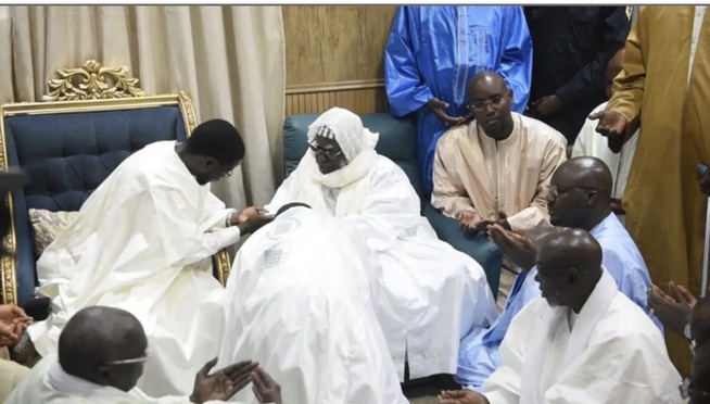 Touba : Bassirou Diomaye Faye présente ses condoléances au khalife général des mourides après le décès de Serigne Cheikh Saliou Mbacké