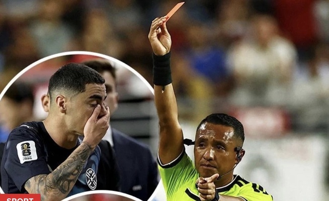 Coupe du monde 2026 : Miguel Almirón devient le premier joueur expulsé en vertu de la nouvelle règle de la FIFA Coupe du monde 2026 : Miguel Almirón devient le premier joueur expulsé en vertu de la nouvelle règle de la FIFA