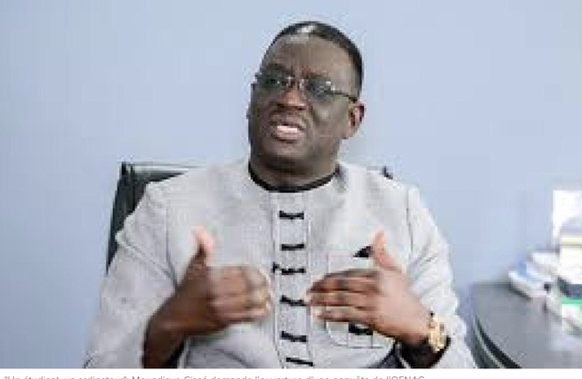 Un étudiant, un ordinateur": Moundiaye Cissé demande l’ouverture d’une enquête de l’OFNAC Un étudiant, un ordinateur": Moundiaye Cissé demande l’ouverture d’une enquête de l’OFNAC