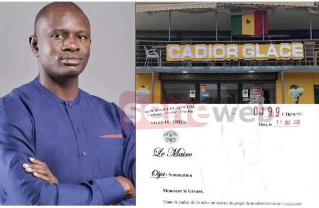 Occupation de l'esplanade de la Ville : le maire Babacar Diop lance un ultimatum à Cadior Glace Occupation de l'esplanade de la Ville : le maire Babacar Diop lance un ultimatum à Cadior Glace