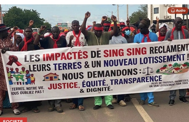 Protestation à Kaolack : Mobilisation des Victimes du Lotissement de Sing Sing Protestation à Kaolack : Mobilisation des Victimes du Lotissement de Sing Sing