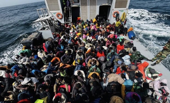 Plus de 160 migrants, majoritairement sénégalais, secourus au large de la Mauritanie