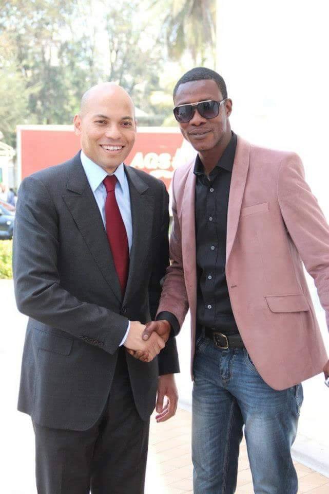 Le célébre Tange Tandian ici avec Karim Wade Le célébre Tange Tandian ici avec Karim Wade